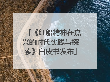 《红船精神在嘉兴的时代实践与探索》白皮书发布