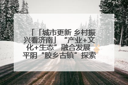 「城市更新 乡村振兴看济南」“产业+文化+生态”融合发展 平阴“胶乡古镇”探索振兴路径成效显著