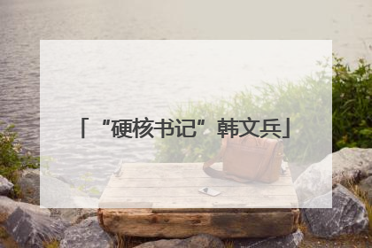 “硬核书记”韩文兵