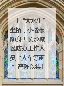 “大水牛”坐镇，小撬棍随身！长沙城区防办工作人员“人车等雨”严阵以待