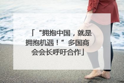 “拥抱中国，就是拥抱机遇！”多国商会会长呼吁合作