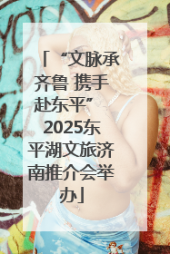 “文脉承齐鲁 携手赴东平” 2025东平湖文旅济南推介会举办