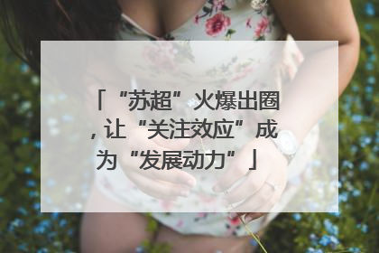 “苏超”火爆出圈，让“关注效应”成为“发展动力”
