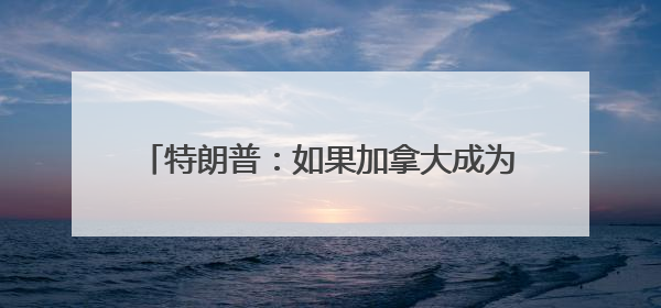 特朗普：如果加拿大成为美国第51个州，可免费获得“金穹”系统保护