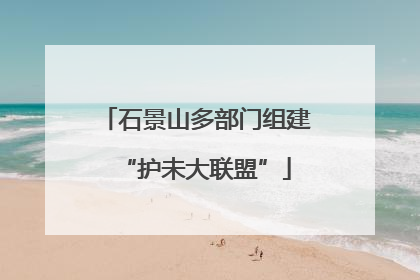 石景山多部门组建“护未大联盟”