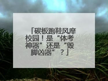 碳板跑鞋风靡校园！是“体考神器”还是“毁脚凶器”？