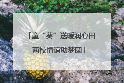 童“葵”送暖润心田 两校情谊助梦圆