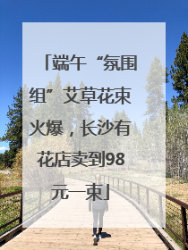 端午“氛围组”艾草花束火爆，长沙有花店卖到98元一束