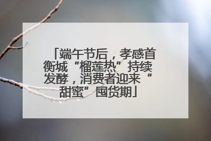 端午节后，孝感首衡城“榴莲热”持续发酵，消费者迎来“甜蜜”囤货期