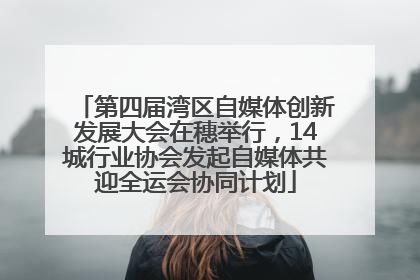 第四届湾区自媒体创新发展大会在穗举行，14城行业协会发起自媒体共迎全运会协同计划