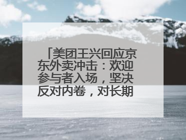 美团王兴回应京东外卖冲击：欢迎参与者入场，坚决反对内卷，对长期很有信心