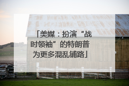 美媒：扮演“战时领袖”的特朗普为更多混乱铺路