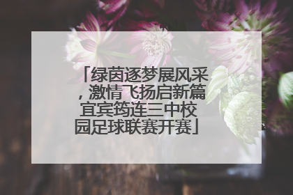 绿茵逐梦展风采，激情飞扬启新篇 宜宾筠连三中校园足球联赛开赛