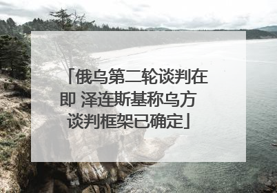 俄乌第二轮谈判在即 泽连斯基称乌方谈判框架已确定
