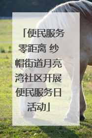 便民服务零距离 纱帽街道月亮湾社区开展便民服务日活动