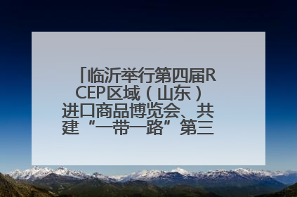 临沂举行第四届RCEP区域（山东）进口商品博览会、共建“一带一路”第三届临沂商城国际采购商大会新闻发布会