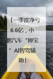 一季度净亏6.6亿，小鹏汽车“押宝”AI智驾辅助