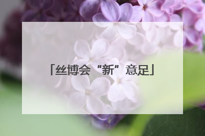 丝博会“新”意足