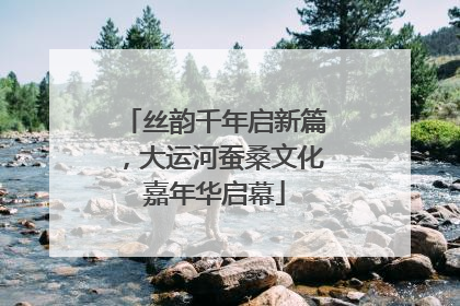 丝韵千年启新篇，大运河蚕桑文化嘉年华启幕