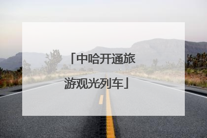 中哈开通旅游观光列车