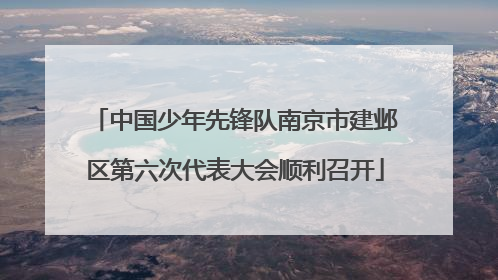 中国少年先锋队南京市建邺区第六次代表大会顺利召开