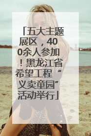 五大主题展区，400余人参加！黑龙江省希望工程“义卖童园”活动举行