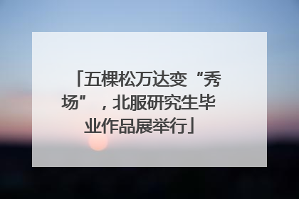 五棵松万达变“秀场”，北服研究生毕业作品展举行