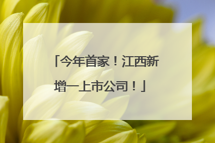 今年首家！江西新增一上市公司！