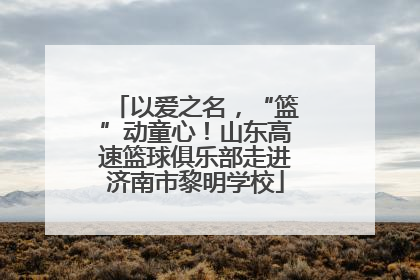 以爱之名，“篮”动童心！山东高速篮球俱乐部走进济南市黎明学校