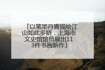 以笔墨丹青描绘江山如此多娇，上海市文史馆馆员展出113件书画新作