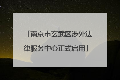 南京市玄武区涉外法律服务中心正式启用