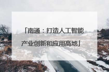 南通：打造人工智能产业创新和应用高地