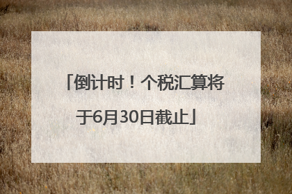 倒计时！个税汇算将于6月30日截止