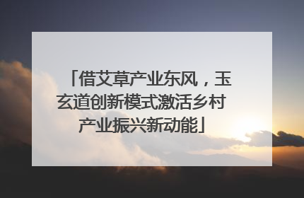 借艾草产业东风，玉玄道创新模式激活乡村产业振兴新动能
