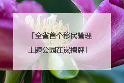 全省首个移民管理主题公园在岚揭牌