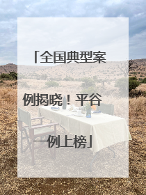 全国典型案例揭晓！平谷一例上榜