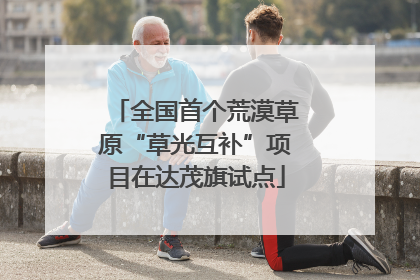 全国首个荒漠草原“草光互补”项目在达茂旗试点