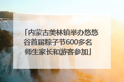 内蒙古美林镇举办悠悠谷首届粽子节600多名师生家长和游客参加