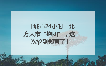 城市24小时｜北方大市“抱团”，这次轮到郑青了