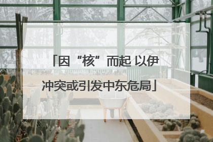 因“核”而起 以伊冲突或引发中东危局