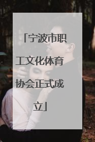 宁波市职工文化体育协会正式成立