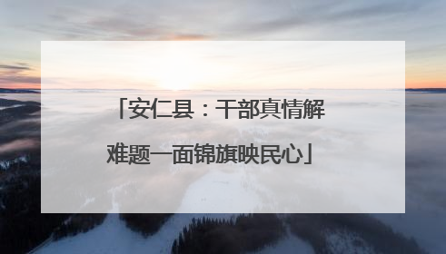 安仁县：干部真情解难题一面锦旗映民心