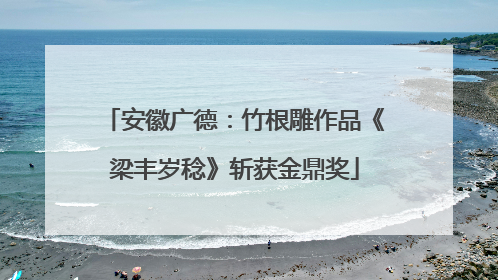 安徽广德：竹根雕作品《梁丰岁稔》斩获金鼎奖