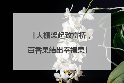 大棚架起致富桥，百香果结出幸福果
