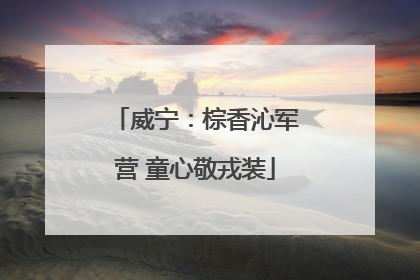 威宁：棕香沁军营 童心敬戎装