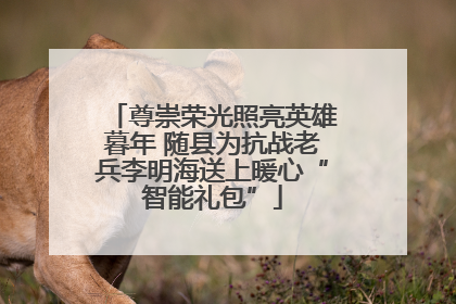 尊崇荣光照亮英雄暮年 随县为抗战老兵李明海送上暖心“智能礼包”