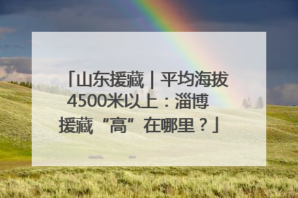 山东援藏｜平均海拔4500米以上：淄博援藏“高”在哪里？