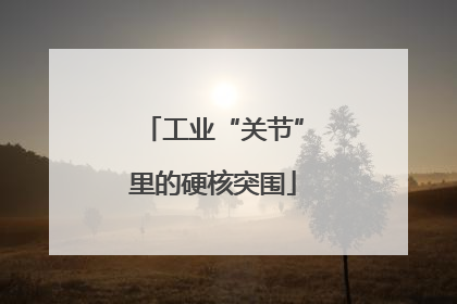 工业“关节”里的硬核突围