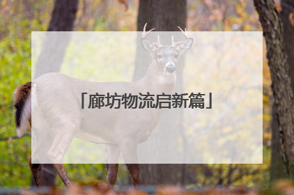 廊坊物流启新篇