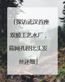 探访武汉首座双膜工艺水厂，筛网孔径比头发丝还细